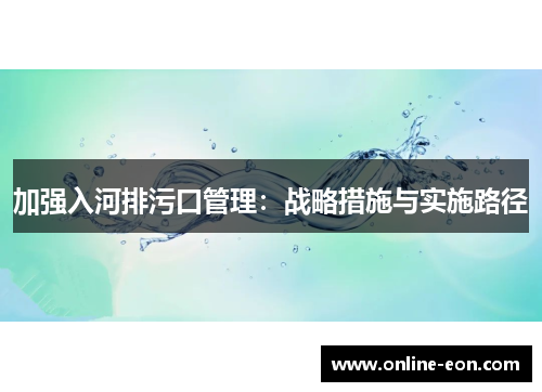 加强入河排污口管理：战略措施与实施路径